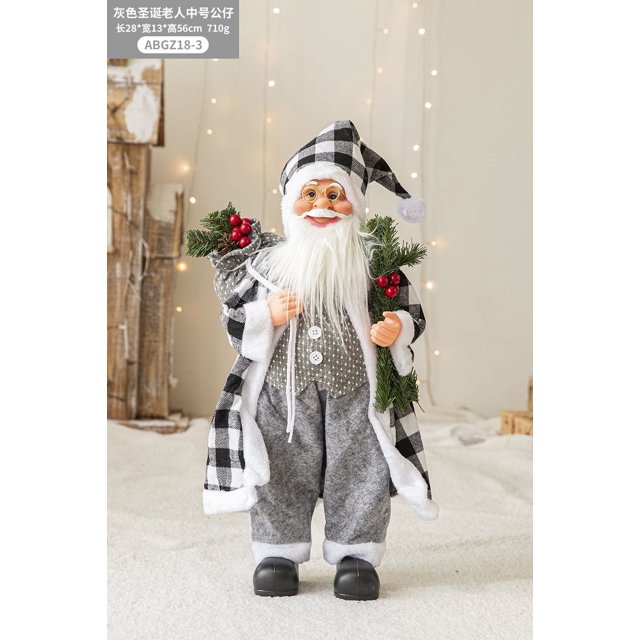 Papa Noel Pere Noel hecho a mano Santa Navidad padre muñecos de Navidad decoración de Papá Noel para decoración para fiesta navideña