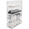 thumbnail image 1 of Veeki Glasses Storage Box,Clear Eyeglasses Storage,Eyeglass Case Storage Organizer with Lid for Sunglasses, 4 Layers Stackable Transparent Sunglasses Display Organizer for Office Bedroom-51504, 1 of 5
