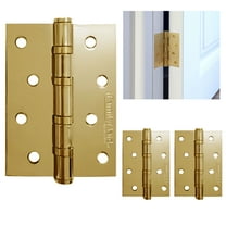 3 pc 4" Door Hinge Brass Heavy Duty Interior Exterior Square Corner Thick Strong