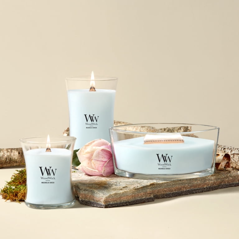 WoodWick Magnolia Birch Ellipse Candle photo 8