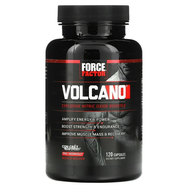 FORCE FACTOR VOLCANO EXTREME PRE ENTRENO 120 CAPSULAS