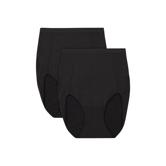 Bali Women's Briefs Underwear Pack, 2-Pack, Beautifully You Extra Firm Control Seamless Brief, Sizes up to 3XL