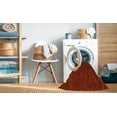 thumbnail image 2 of Ahgly Company Machine Washable Indoor Square Transitional Tomato Red Area Rugs, 3' Square, 2 of 7