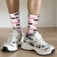 thumbnail image 6 of Yiaed pink fish hearts Print Great elasticity Crew Socks Sports socks for Men and Women, 6 of 6