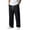 01#Black, variant on Men Relaxed Fit Solid Wide Leg Sweatpants, Elastic Waist Jogger Trousers, Casual Drawstring Track Pants With Storage Pockets For Daily Commute Brown XL