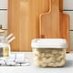 thumbnail image 1 of Almacenamiento de Granos Cereales Contenedor Sellado 400ML, caja de almacenamiento de alimentos, recipiente hermético para té y frutas secas, gran capacidad, fácil de limpiar, para cocina,, 1 of 7