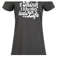 thumbnail image 3 of Instant Message - I Think I Like This Little Life Graphic T-shirt Dress, 3 of 6