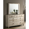 thumbnail image 5 of Imerland Contemporary White Wash Finish Bedroom Set, Queen/King Bed, Dresser, Mirror, Nightstand, Chest, 5 of 10