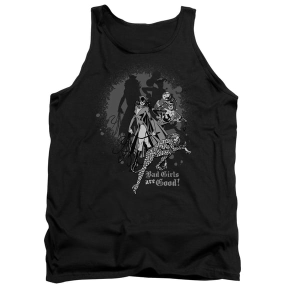 DC Comics Bad Girls Are Good Adult Tank Top Black