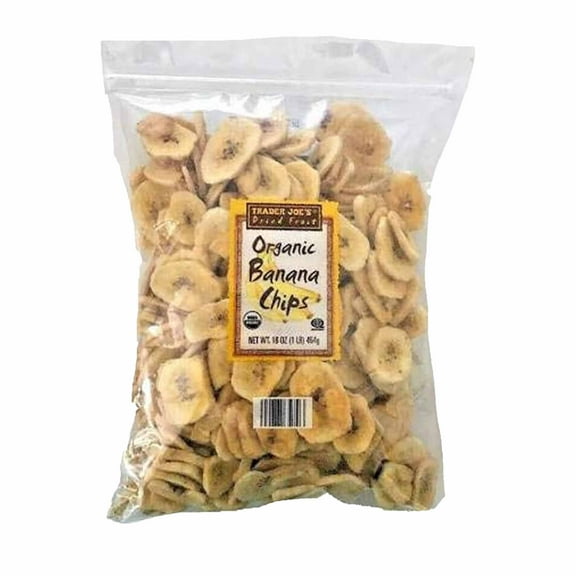 Trader Joe's Organic Banana Chips, 16 oz, 1 Pack