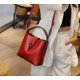 thumbnail image 1 of Bolso de cubo de cuero de cera de aceite Real para mujer, bolso de mano informal y Simple, bolso de gran capacidad para mujer, bolso de mano cruzado de moda, 1 of 6