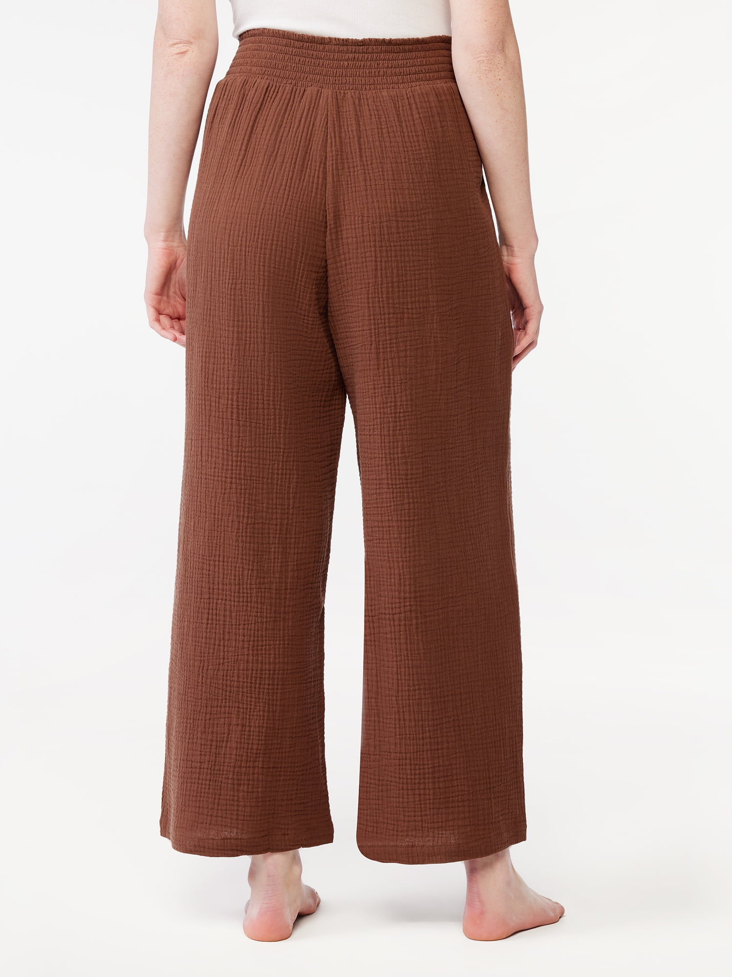 Joyspun Women's Gauze Sleep Pants, Sizes S to 3X