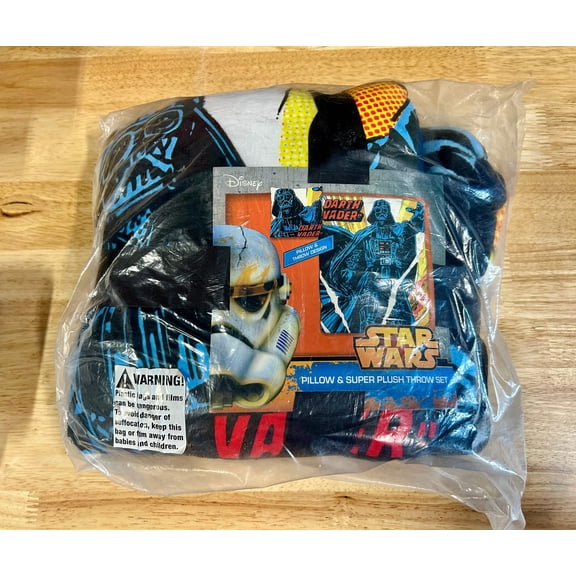 Star Wars Pillow  Super Plush Throw Set 01278