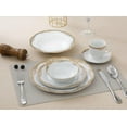 thumbnail image 3 of Lorren Home Trends Ensemble de Vaisselle en Porcelaine 24 Pcs, Or, 3 of 5