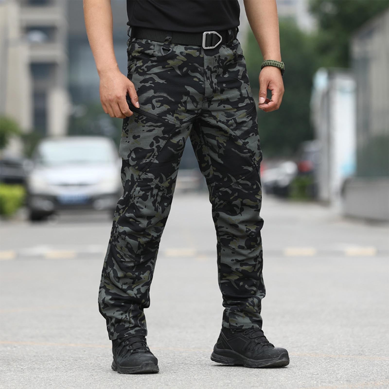 Zpanxa Sweatpants for Men Fashion Camouflage Multiple
