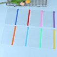 thumbnail image 1 of 9pcs Binder Pockets A6 Size Multicolor Zipper Folders For 6-ring Binder Notebook Loose Leaf Bags, Waterproof Pvc Pouch Document Filing Bags, 1 of 5