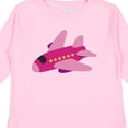 thumbnail image 4 of Inktastic Girls Pink Airplane Pilot Girls Long Sleeve Toddler T-Shirt, 4 of 5