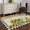 Green Yellow Beige, variant on Area Rug for Living Room, Sunflowers Non-Slip Indoor Large Carpet for Bedroom/Dining Room, Spring Farmhouse Country Truck Leaf Wood Grain Washable Low-Profile Rectangle Floor Runner Rugs - 6 x 9 Ft