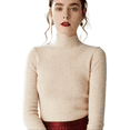 thumbnail image 1 of Sueter Mujer Cuello Unitalla Alto Manga Larga Sueteres Casual Sweater, 1 of 5
