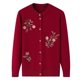 thumbnail image 1 of Ropa de primavera y otoño para mujeres de mediana edad, suéter de madre, suéter fino, cárdigan de mujer, abrigo de camisa pequeña de mediana edad y anciana, 1 of 3