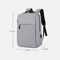thumbnail image 2 of Waterproof Laptop Backpack Travel Multifunctional Large Backpack School Shoulder Bag Sport Rucksack USB Charging WINE RED, 2 of 8
