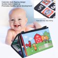 thumbnail image 4 of Foldable Infant Mirror Book, Safe Baby Mirror Book Toy Portable Visual Training with Teether Pendant for Crib for Newborn Animal Type,Number Type,Traffic Style, 4 of 7