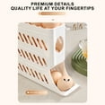 thumbnail image 6 of 4-Tier Egg Holder for Fridge, Automatic Rolling Egg Dispenser, Space-Saving Fridge Organizer, Large Capacity 30 Eggs Rack, Sturdy Kitchen Storage, 6 of 12