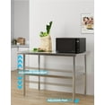 thumbnail image 3 of Table de Travail en Acier Inoxydable avec Tablette Inférieure Réglable, Table de Préparation Robuste pour Restaurant, Cuisine, Garage et Usage Commercial, 3 of 6