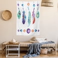 thumbnail image 2 of Boho Tapestry, Several Tribal Feather Collection in Psychedelic Hippie Universe Cosmos Harmony Forms, Wall Hanging for Bedroom Living Room Dorm Decor, 40W X 60L Inches, Multicolor, by Ambesonne, 2 of 5