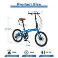 thumbnail image 5 of 20-inch ultra-light aluminum alloy folding bicycle, can be placed in the trunk, suitable for both men and women, 5 of 10