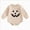 Beige, variant on 12-18 Months Newborn Boy's Halloween Long Sleeved Triangle Hoodie With Pumpkin Print Coverall And Pajama Set Bodysuit Newborn Pajamas