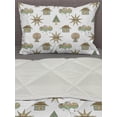 thumbnail image 3 of Tribal Comforter & Sham Bedding Set, Conceptual Sun Rain Cloud Trees and House Doodle Style Simplistic Print, 3 pcs Duvet Set Microfiber Filling Quilt, 5 Sizes, Multicolor, by Ambesonne, 3 of 4