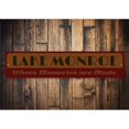 thumbnail image 1 of Lake Memories Novelty Sign, Metal Wall Decor - 4x18 inches, 1 of 4