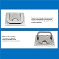 thumbnail image 5 of Toystoory Tirador de cubierta de cubierta de escotilla, manija de elevación resistente a la corrosión, accesorios de Hardware de barco de acero Decoración del hogar Toystoory HA022601-00, 5 of 5