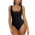 thumbnail image 1 of Body REORIA 2025 para mujer, cuello redondo, sin mangas, negro, 1 of 6