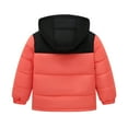 thumbnail image 3 of LUOGENLI Girls Jackets Size 6 Toddler Boys Girls Winter Patchwork Coat Hooded Jacket Wear Thicken Windproof Zipper Warm Outwear Jacket for Girls 8-10 Girls Jacket 5T Orange 1-2 Years, 3 of 3