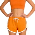 thumbnail image 5 of KPOPLK Athletic Shorts for Women S-3XL Summer High Waisted Workout Shorts Dolphin Running Shorts Tennis with Zip Pocket Size XXXL,Orange, 5 of 6