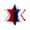 B, variant on 1-Pack Patriotic Honeycomb Hanging Decorations, Red White and Blue Paper Pom Poms Lanterns Stars for 4th of July Independence Day Memorial Day Party Decor,E