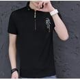 thumbnail image 3 of Mens Slim Fit Polo with Zipper Design, 3 of 7