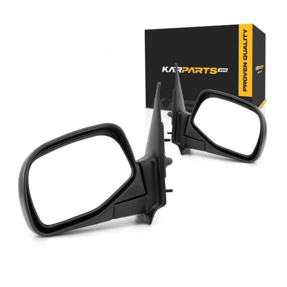 For Ford Ranger 1998 99 00 01 02 2003 Driver and Passenger Side | Pair Door Mirror | Manual | SE Model | Textured Black | Replacement For 4L5Z17683BAA | FO1320165