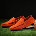 thumbnail image 6 of asdoklhq Men's Casual Shoes Wide Width On,Summer Men's Slip-On Peas Shoes Wild Suede Comfortable Casual Breathable Shoes, 6 of 8