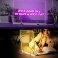 thumbnail image 6 of 2026 new LED Drawing Board(7 Color Pens), Rechargeable Light Up Acrylic LumiLite Drawing Board - DIY Erasable Acrylic Writing Board for Birthdays, Festivals & School, Home (11.8 * 7.8in), 6 of 9
