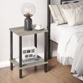 thumbnail image 4 of End Table, Set of 2, Side Table, Nightstand, 2-Tier Storage Shelf, Sofa Table for Small Space, Living Room, Bed Room, 4 of 16