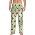 thumbnail image 2 of Lsque Christmas Hat French Bulldog Print Men's Pajama Pants, Lounge Pant - Comfortable Home Wear,Elastic Waistband, Stylish Design-Medium, 2 of 9