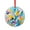 Pattern-1, variant on American Mid-century Design Colorful Flowers Crystal Glass Christmas Ornament Botanical Summer Floral Round Glass Hanging Ornament Holiday Home Decor
