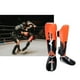 thumbnail image 3 of Protectores de espinillas para piernas, muay thai, artes marciales, taekwondo, boxeo, MMA Naranja L Adulto, 3 of 9