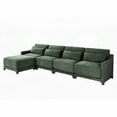 thumbnail image 2 of Exquisite Four-seater Sofa with Chenille Fabric & Ergonomic Design, 2 of 11