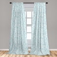 thumbnail image 5 of Ambesonne Geometric Curtains, Small Rhombuses Pattern, Pair of 28"x63", Dark Seafoam Cadet Blue, 5 of 5