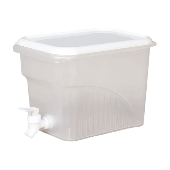 Fridge Drink Beverage Dispenser with Spigot, Leak-Proof Plastic Water Container Ice Juice Dispenser with Spigot for Party Daily Use