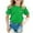 C12 Green, variant on Solid Color Summer Tshirt For Girls Child Short Sleeve Crew Neck Tops Breathable Soft Teen Girls Pullover Holiday School Casual Wear Brown Size 6-7 Years